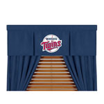 Minnesota Twins MLB Microsuede Window Valance