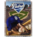 San Diego Padres MLB "Home Field Advantage" 48" x 60" Tapestry Throw