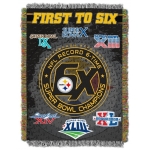 Pittsburgh Steelers NFL "Commemorative" 48" x 60" Tapestry Throw