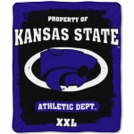 Kansas State Wildcats College "Property of" 50" x 60" Micro Raschel Throw