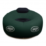 New York Jets NFL Vinyl Inflatable Chair w/ faux suede cushions