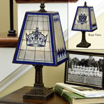 Los Angeles Kings NHL Art Glass Table Lamp