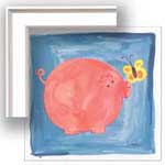 Pink Pig - Canvas