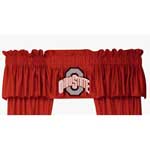 Ohio State Buckeyes Locker Room Window Valance