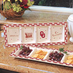 Oklahoma Sooners NCAA College Gameday Ceramic Relish Tray