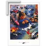 Racing Dreams - Contemporary mount print with beveled edge