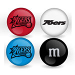 Philadelphia 76ers Custom Printed NBA M&M's With Team Logo