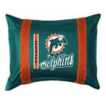 Miami Dolphins Side Lines Pillow Sham