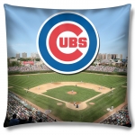 Chicago Cubs MLB "Stadium" 18"x18" Dye Sublimation Pillow