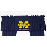 Michigan Wolverines Locker Room Window Valance