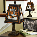 Baltimore Orioles MLB Art Glass Table Lamp