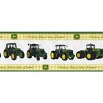 John Deere Modern Tractor Wallpaper Border