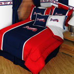 Atlanta Braves MLB Microsuede Comforter / Sheet Set