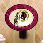 Washington Redskins NFL Art Glass Nightlight