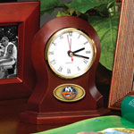 New York Islanders NHL Brown Desk Clock