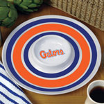 Florida Gators NCAA College 14" Round Melamine Chip and Dip Bowl