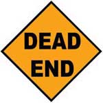 DEAD END - Contemporary mount print with beveled edge