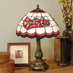 Baltimore Orioles MLB Stained Glass Tiffany Table Lamp
