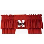 Nebraska Huskers Locker Room Window Valance