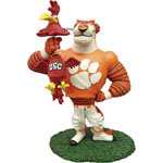 Clemson Tigers NCAA College Rivalry Mascot Figurine