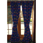 Florida Gators 100% Cotton Sateen Short Window Drapes - 63" Blue