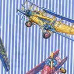 Red Baron Fabric by the Yard - Airplane