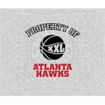 Atlanta Hawks 58" x 48" "Property Of" Blanket / Throw