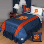 Clemson Tigers Side Lines Comforter / Sheet Set