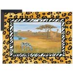 African Safari - Contemporary mount print with beveled edge