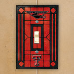 Texas Tech Red Raiders NCAA College Art Glass Single Light Switch Plate Cover