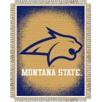 Montana State Bobcats NCAA College "Focus" 48" x 60" Triple Woven Jacquard Throw