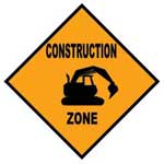 CONSTRUCTION ZONE SIGN