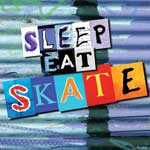 Sleep, Eat, Skate - Framed Canvas