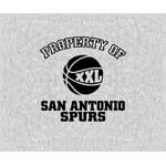 San Antonio Spurs 58" x 48" "Property Of" Blanket / Throw