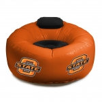 Oklahoma State Cowboys NCAA College Vinyl Inflatable Chair w/ faux suede cushions