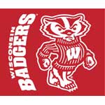 Wisconsin Badgers 60" x 50" Classic Collection Blanket / Throw