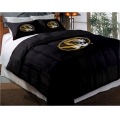 Missouri Tigers College Twin Chenille Embroidered Comforter Set with 2 Shams 64" x 86"