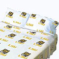 Louisiana State Tigers 100% Cotton Sateen King Pillowcase - White