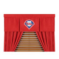 MLB Microsuede Red Window Drapes