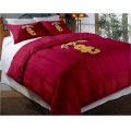 University of Southern California USC Trojans College Twin Chenille Embroidered Comforter Set with 2 Shams 64" x 86"