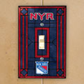 New York Rangers NHL Art Glass Single Light Switch Plate Cover