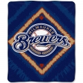 Milwaukee Brewers MLB "Diamond" 50" x 60" Micro Raschel Throw