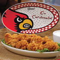 Louisville Cardinals NCAA College 12" Gameday Ceramic Oval Platter