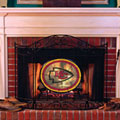 Kansas City Chiefs NFL Stained Glass Fireplace Screen