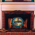 Seattle Mariners MLB Stained Glass Fireplace Screen