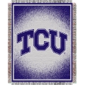 Texas Christian University TCU Horned Frogs NCAA College "Focus" 48" x 60" Triple Woven Jacquard Throw