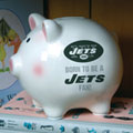 New York Jets NFL Ceramic Piggy Bank