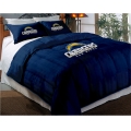 San Diego Chargers NFL Twin Chenille Embroidered Comforter Set with 2 Shams 64" x 86"