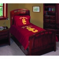 University of Southern California USC Trojans NCAA College Twin Comforter Set 63" x 86"