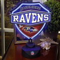 Baltimore Ravens NFL Neon Shield Table Lamp